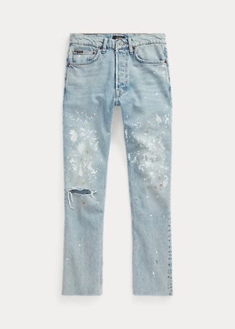 AZURE Dámské džíny Ralph Lauren The Straight Leg Cropped Jeans