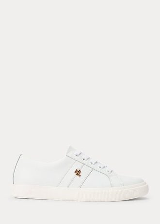 Bílé dámské akční kožené tenisky Ralph Lauren Janson II