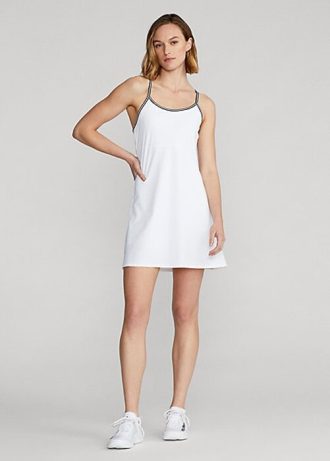 Bílé dámské šaty Ralph Lauren Racerback