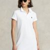 Bílé dámské bavlněné šaty Ralph Lauren ze síťoviny Bílé dámské bavlněné šaty Ralph Lauren ze síťoviny