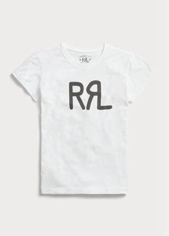 Bílá dámská bavlněná trička s logem Ralph Lauren