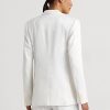 Bílé dámské blejzry Ralph Lauren Linen-Blend Twill