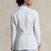 Bílé dámské blejzry Ralph Lauren Seersucker