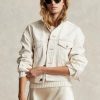 Bílé dámské bundy Ralph Lauren The New Denim Project Trucker Jackets