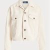 Bílé dámské bundy Ralph Lauren The New Denim Project Trucker Jackets