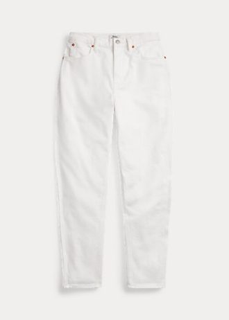 Bílé dámské džíny Ralph Lauren Carrot