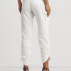 Bílé dámské kalhoty Ralph Lauren Shantung Cargo