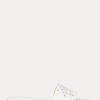 Bílé dámské kožené pantofle Ralph Lauren Andee Eyelet Bílé dámské kožené pantofle Ralph Lauren Andee Eyelet