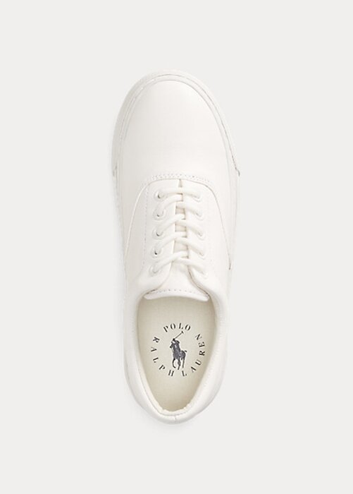 Bílé dámské kožené tenisky Ralph Lauren Bryn Bílé dámské kožené tenisky Ralph Lauren Bryn