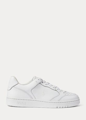 Bílé dámské kožené tenisky Ralph Lauren Court