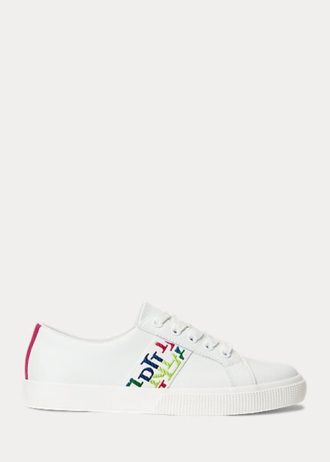 Bílé dámské kožené tenisky Ralph Lauren Janson III Nappa