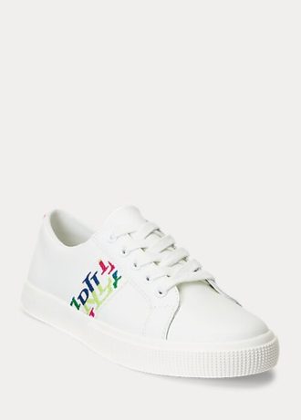 Bílé dámské kožené tenisky Ralph Lauren Janson III Nappa