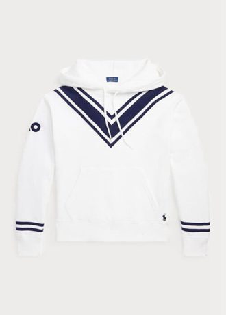 Bílá dámská kriketová fleecová mikina Ralph Lauren Australian Open Bílá dámská kriketová fleecová mikina Ralph Lauren Australian Open