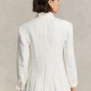 Bílé dámské plátěné blejzry Ralph Lauren
