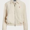 Bílá dámská plátěná větrovka Ralph Lauren Bílá dámská plátěná větrovka Ralph Lauren