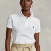Bílé dámské polokošile ze síťoviny Ralph Lauren Classic Fit