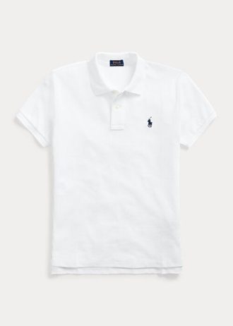 Bílé dámské polokošile ze síťoviny Ralph Lauren Classic Fit