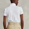Bílé dámské polokošile ze síťoviny Ralph Lauren Classic Fit