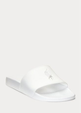 Bílé dámské sandály Ralph Lauren Big Pony
