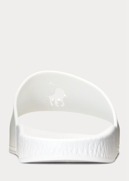 Bílé dámské sandály Ralph Lauren Big Pony Bílé dámské sandály Ralph Lauren Big Pony