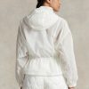 Bílá dámská sbalitelná průsvitná větrovka Ralph Lauren Bílá dámská sbalitelná průsvitná větrovka Ralph Lauren