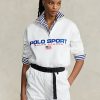 Bílé dámské sportovní fleecové mikiny Ralph Lauren Polo Bílé dámské sportovní fleecové mikiny Ralph Lauren Polo