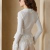Bílé dámské svetry Ralph Lauren Ruffle-Trim Cardigan Bílé dámské svetry Ralph Lauren Ruffle-Trim Cardigan