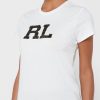 Bílá dámská trička Ralph Lauren Graphic Crew Neck
