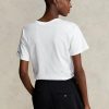 Bílé dámské trička Ralph Lauren Rl Logo Jersey