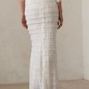Bílé dámské zdobené maxi sukně Ralph Lauren Fontanna