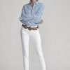Bílé dámské úzké džíny Ralph Lauren Tompkins Bílé dámské úzké džíny Ralph Lauren Tompkins