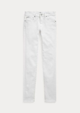 Bílé dámské úzké džíny Ralph Lauren Tompkins
