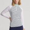 Bílá / námořnická / růžová dámská mikina Ralph Lauren Striped Striped Jersey Bílá / námořnická / růžová dámská mikina Ralph Lauren Striped Striped Jersey