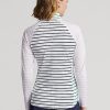 Bílá / námořnická / růžová dámská mikina Ralph Lauren Striped Striped Jersey Bílá / námořnická / růžová dámská mikina Ralph Lauren Striped Striped Jersey