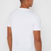 Bílá pánská bavlněná trička Slim Fit Custom Ralph Lauren Bílá pánská bavlněná trička Slim Fit Custom Ralph Lauren
