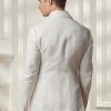 Bílé pánské blejzry Ralph Lauren Kent Herringbone Suit