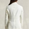 Bílé pánské blejzry Ralph Lauren Polo Soft Linen Suit Bílé pánské blejzry Ralph Lauren Polo Soft Linen Suit