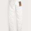 Bílé pánské džíny Ralph Lauren Slim Fit Whitestone