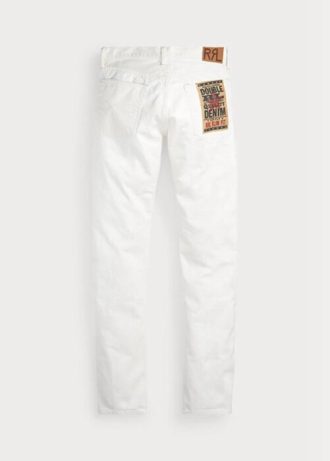 Bílé pánské džíny Ralph Lauren Slim Fit Whitestone