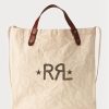 Bílé pánské kabelky Ralph Lauren Logo Canvas Market Tote Bag