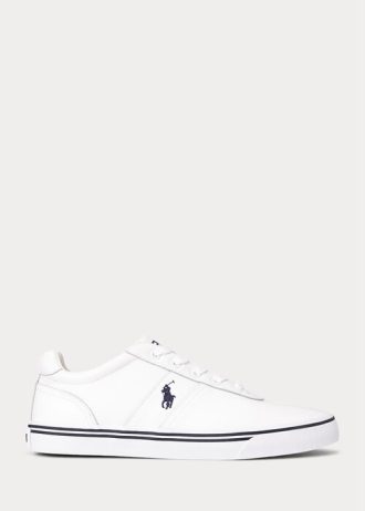 Bílé pánské kožené tenisky Ralph Lauren Hanford
