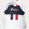 Bílé pánské kožené tenisky Ralph Lauren Heritage Court II
