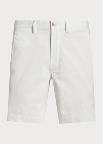 Bílé pánské šortky Ralph Lauren Stretch Straight Fit Chino
