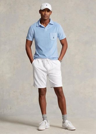 Bílé pánské šortky se stahovací šňůrkou Ralph Lauren Terry