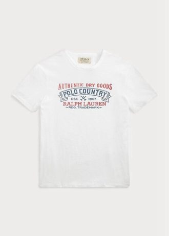 Bílé pánské polo tričko Ralph Lauren Custom Slim Fit Country