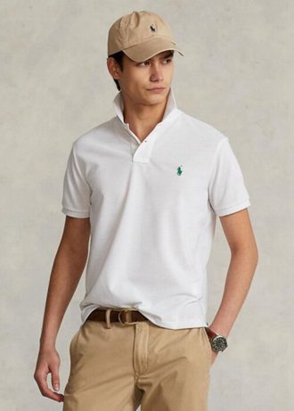 Bílé pánské polokošile Ralph Lauren Země