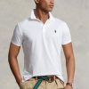 Bílé pánské polokošile Slim Fit Birdseye značky Ralph Lauren Custom