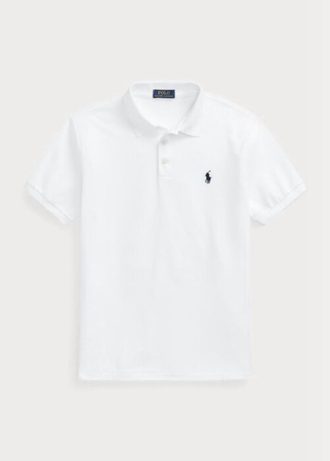 Bílé pánské polokošile Slim Fit Birdseye značky Ralph Lauren Custom