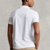 Bílé pánské polokošile Slim Fit Birdseye značky Ralph Lauren Custom