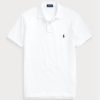 Bílé pánské polokošile Slim Fit Mesh Polo od Ralph Lauren